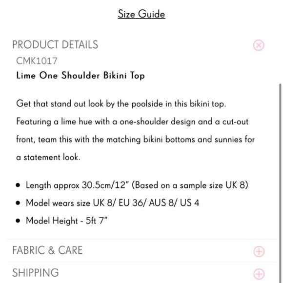 PLT Neon One Shoulder Bikini Top - Picture 2 of 3